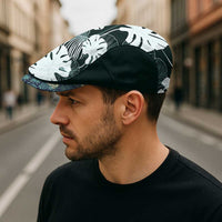 Hawaii Plant Kalo Jeff Hat Hawaiian Tapa Pattern - Polynesian Pride