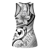 Hawaii Plumeria Lokelani Pikake Lei Hollow Tank Top Ele'ele Polynesian Tattoo
