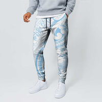 Hawaii Plumeria Lokelani Pikake Lei Jogger Pants Uliuli Polynesian Tattoo