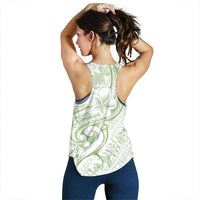 Hawaii Plumeria Lokelani Pikake Lei Women Racerback Tank Oma'oma'o Polynesian Tattoo LT9 - Polynesian Pride