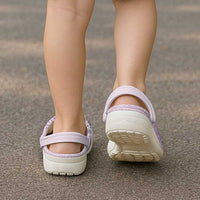 Hawaii Tapa Pattern With Violet Hibiscus Clogs Shoes - Polynesian Pride