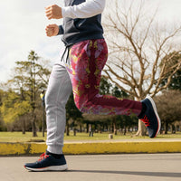 Hawaii Tropical Plant Akala Jogger Pants Vibrant Polynesian Pattern LT01 - Polynesian Pride