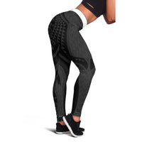 Hawaiian Kakau Art Tattoos Aquaman Style Leggings Black Version - Polynesian Pride