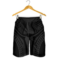 Hawaiian Kakau Art Tattoos Aquaman Style Shorts for Men Black Version - Polynesian Pride