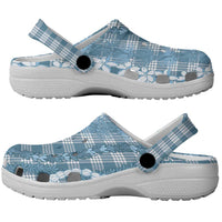 Hawaiian Ohia Lehua Lei Clogs Shoes Plaid Palaka Uliuli Omaomao Pattern - Polynesian Pride