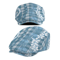 Hawaiian Ohia Lehua Lei Jeff Hat Plaid Palaka Uliuli Omaomao Pattern - Polynesian Pride