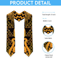 Humpback Whale Matariki New Zealand Graduation Stole NZ Maori Paikea Poutama Luxury Gold LT14 - Polynesian Pride