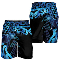 Humpback Whale Matariki New Zealand Shorts for Men NZ Maori Paikea Poutama Luxury Blue LT14 - Polynesian Pride