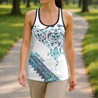 Kahui Whetu Paua Shell Kowhaiwhai Taniko Personalised Hollow Tank Top Manta Ray Shark-Turtle Maori Tribal Style LT9 - Polynesian Pride