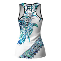 Kahui Whetu Paua Shell Kowhaiwhai Taniko Personalised Hollow Tank Top Turtle Tattoo Maori Tribal Style LT9 - Polynesian Pride
