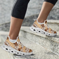 Khaki Palaka Hawaii Cowboy Clunky Sneakers Puakenikeni Lei Paniolo Papale Seamless Vibes - Polynesian Pride