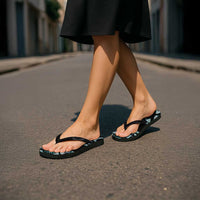 Kia Ora New Zealand Flip Flops Aotearoa Proud Maori Paua Shell Silver Fern - Polynesian Pride