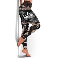 Kia Ora New Zealand Leggings Aotearoa Proud Maori With Silver Fern LT14 - Polynesian Pride