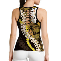 Kula Aloha Hawaii Lei Hollow Tank Top Tropical Flowers Elegant Vibe - Polynesian Pride