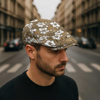 Kuvui Bula Fiji Jeff Hat Fijian Tapa Seamless Hibiscus - Polynesian Pride