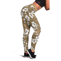 Kuvui Bula Fiji Leggings Fijian Tapa Seamless Hibiscus - Polynesian Pride