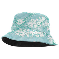 Light Turquoise Mermaid Puakenikeni Maile Lei Bucket Hat