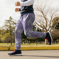 Lilac Mermaid Puakenikeni Maile Lei Jogger Pants LT01 - Polynesian Pride