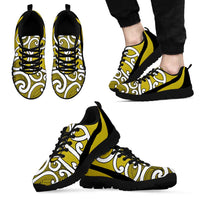 Lime Green Maori Koru New Zealand Sneakers LT14 - Polynesian Pride