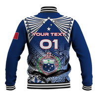 Custom Samoa Rugby Baseball Jacket Toa Samoa Myriad Patterns LT01 - Polynesian Pride