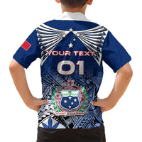 Custom Samoa Rugby Kid Hawaiian Shirt Toa Samoa Myriad Patterns LT01 - Polynesian Pride