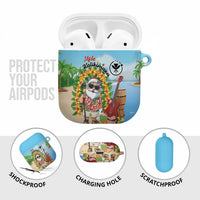 Hawaii Golf Christmas AirPods Case Mele Kalikimaka Funny Golfer Santa - Polynesian Pride