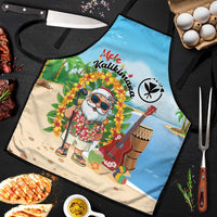 Hawaii Golf Christmas Apron Mele Kalikimaka Funny Golfer Santa - Polynesian Pride