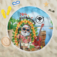 Hawaii Golf Christmas Beach Blanket Mele Kalikimaka Funny Golfer Santa - Polynesian Pride