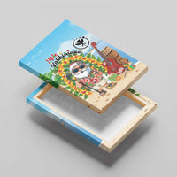 Hawaii Golf Christmas Canvas Wall Art Mele Kalikimaka Funny Golfer Santa - Polynesian Pride