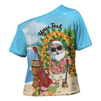 Personalized Hawaii Golf Christmas Cross Shoulder Shirt Mele Kalikimaka Funny Golfer Santa - Polynesian Pride