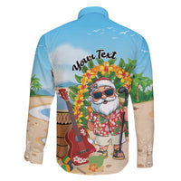 Personalized Hawaii Golf Christmas Family Matching Summer Maxi Dress and Hawaiian Shirt Mele Kalikimaka Funny Golfer Santa - Polynesian Pride