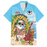 Personalized Hawaii Golf Christmas Family Matching Tank Maxi Dress and Hawaiian Shirt Mele Kalikimaka Funny Golfer Santa - Polynesian Pride