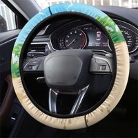 Hawaii Golf Christmas Steering Wheel Cover Mele Kalikimaka Funny Golfer Santa - Polynesian Pride
