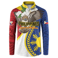 Personalized Philippines Button Sweatshirt Filipino Araw ng Kalayaan LT01 Multicolor - Polynesian Pride