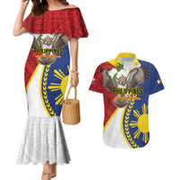 Personalized Philippines Couples Matching Mermaid Dress and Hawaiian Shirt Filipino Araw ng Kalayaan LT01 Multicolor - Polynesian Pride
