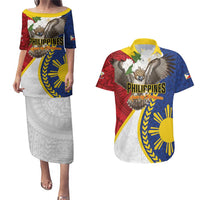 Personalized Philippines Couples Matching Puletasi and Hawaiian Shirt Filipino Araw ng Kalayaan LT01 Multicolor - Polynesian Pride