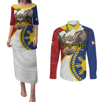 Personalized Philippines Couples Matching Puletasi and Long Sleeve Button Shirt Filipino Araw ng Kalayaan LT01 Multicolor - Polynesian Pride