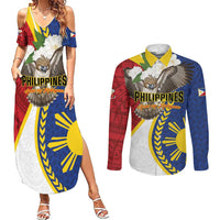 Personalized Philippines Couples Matching Summer Maxi Dress and Long Sleeve Button Shirt Filipino Araw ng Kalayaan LT01 Multicolor - Polynesian Pride