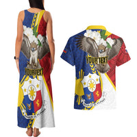 Personalized Philippines Couples Matching Tank Maxi Dress and Hawaiian Shirt Filipino Araw ng Kalayaan LT01 - Polynesian Pride