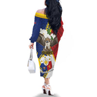 Personalized Philippines Family Matching Off The Shoulder Long Sleeve Dress and Hawaiian Shirt Filipino Araw ng Kalayaan LT01 - Polynesian Pride