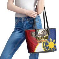 Philippines Leather Tote Bag Filipino Araw ng Kalayaan LT01 - Polynesian Pride