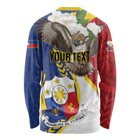 Personalized Philippines Long Sleeve Shirt Filipino Araw ng Kalayaan LT01 - Polynesian Pride