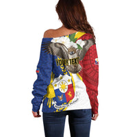 Personalized Philippines Off Shoulder Sweater Filipino Araw ng Kalayaan LT01 - Polynesian Pride