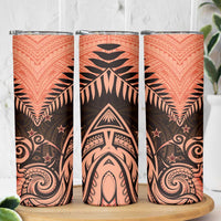 New Zealand Skinny Tumbler Aotearoa Maori Kiwi Orange Fern