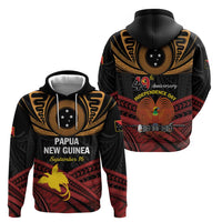 Papua New Guinea Bird of Paradise Hoodie 16 September 1975 Independence Day Anniversary LT01 - Polynesian Pride