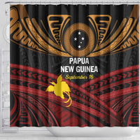 Papua New Guinea Bird of Paradise Shower Curtain 16 September 1975 Independence Day Anniversary LT01 - Polynesian Pride