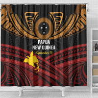 Papua New Guinea Bird of Paradise Shower Curtain 16 September 1975 Independence Day Anniversary LT01 - Polynesian Pride
