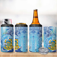 Tuvalu mo te Atua 4 in 1 Can Cooler Tumbler Tuuvalu Dolphin Polynesian Pattern LT01 - Polynesian Pride