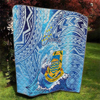 Tuvalu mo te Atua Quilt Tuvalu Dolphin Polynesian Pattern LT01 - Polynesian Pride