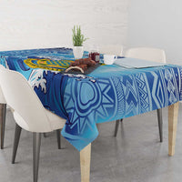 Tuvalu mo te Atua Tablecloth Tuvalu Dolphin Polynesian Pattern